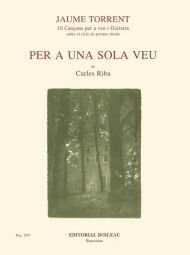 Per a una sola veu Op.36 (poemas de Carles Riba)