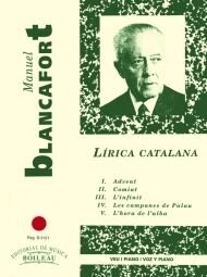 Lírica catalana:Advent,Comiat,Infinit,Les campanes,Hora alba