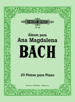 Álbum ana magdalena bach:20 piezas para piano