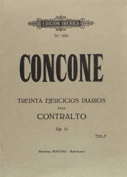 30 Ejercicios diarios para contralto Op.11