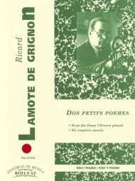 2 Petits poemes