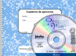Pentagrama escolar: quadern exercicis 3º curso