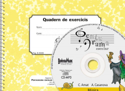 Pentagrama escolar quadern d´exercicis con CD