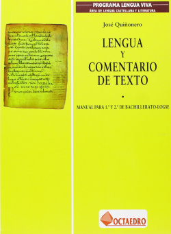 LENGUA Y COMENTARIO TEXTO (1O-2O.LOGSE).(QUIÑONERO)