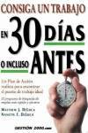 Consiga un trabajo en 30 días o incluso antes