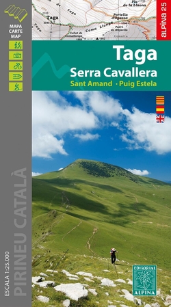 TAGA SERRA CAVALLERA 1:25.000 MAPA ALPINA