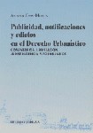 Publicidad, notificaciones y edictos