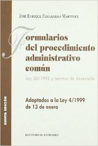 Formularios del procedimiento administrativo comun