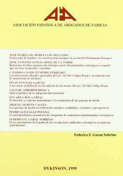 Puntos capitales de derecho de familia en su dimension internacional