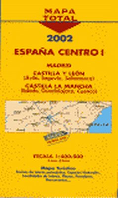Mapa de carreteras a escala 1:400.000 del centro de España