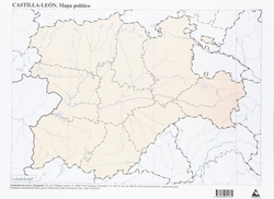 PACK / 50 CASTILLA-LEON POLITICAL MAPS MUDOS