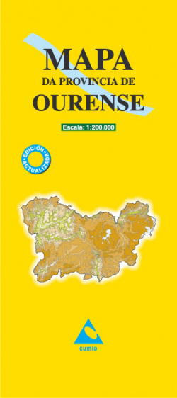 Mapa da provincia de Ourense