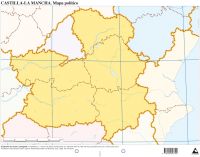 PACK/50 CASTILLA-MANCHA POLITICAL MAPS MUDOS