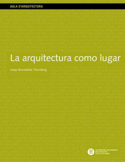 Arquitectura como lugar