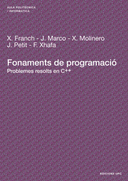 Fonaments de programació. Problemes resolts en C++