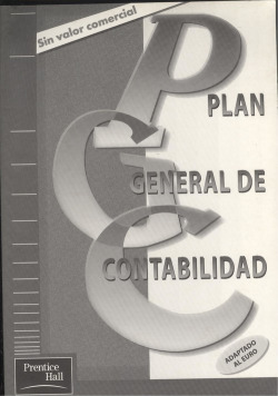 PLAN GENERAL DE CONTABILIDAD