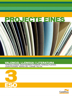 (VAL).(11).VALENCIA:LLENGUA I LITER.3R.ESO (PROJ.EINES)