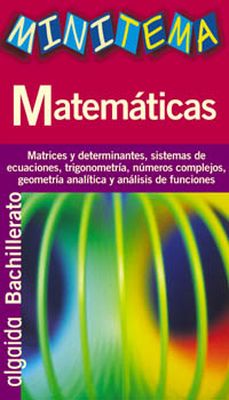 Minitemas. Matemáticas Bachillerato.
