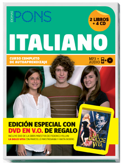 Curso Completo Pons Italiano (2 libros + 4 CD + DVD)