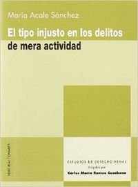 El tipo de injusto en los delitos de mera actividad