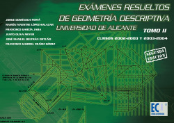 Exámenes resueltos de geometría descriptiva