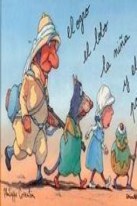 El ogro, el lobo, la niña y el pastel