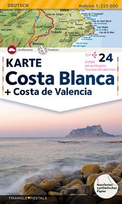 Costa Blanca, map