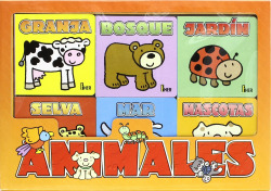 Animales 6 mini libros de carton