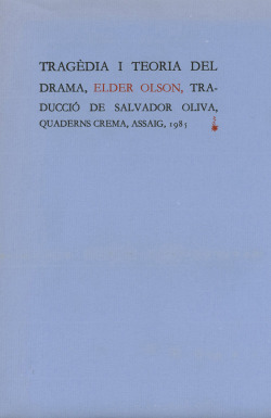 Tragèdia i teoria del drama