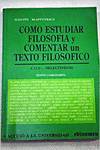 Cómo estudias filosofía y comentar un texto filosófico