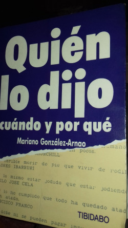 QUIEN LO DIJO, CUANDO Y POR QUE