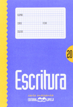 Cuaderno escritura color 20 magenta