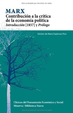 MARX CONTRIBUCIÓN A LA CRÍTICA DE LA ECONOMÍA POLÍTICA