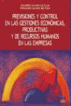 Previsiones y vontrol en las gestiones económicas, productivas y de