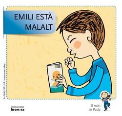 Emili esta malalt.majuscula i manuscrita