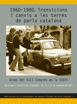 1960-1980. Transicions i canvis a les terres de parla catalana