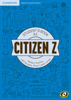 Citizen Z Starter A1 Student's Book with Augmented Reality 2017