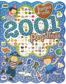 JUEGOS CON 2001 PEGATINAS AZUL