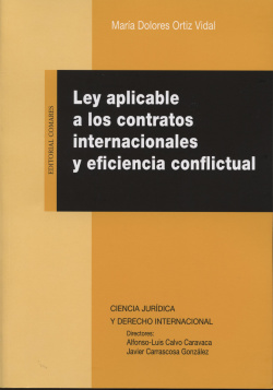 Ley aplicable contratos internacionales eficiencia conflictual
