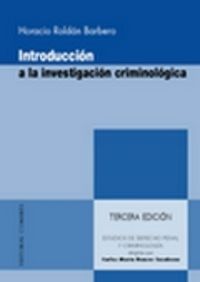 Introducción a la investigación criminológica