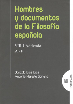 HOMBRES Y DOCUMENTOS DE FILOSOFIA ESPAÑOLA