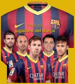Pinta els jugadors del Barça