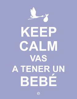 Keep calm vas a tener un bebé