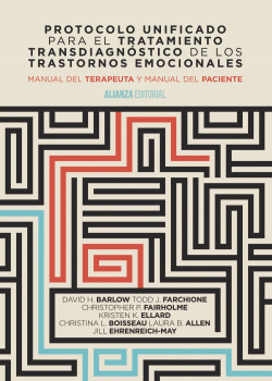 Protocolo unificado para el tratamiento transdiagnostico de los trastornos emocionales