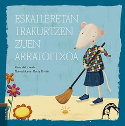 Eskaileretan irakurtzen zuen arratoitxoa