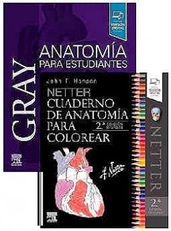 PACK ANATOMÍA PARA ESTUDIANTES +NETTER. CUADERNO DE ANATOMÍA PARA COLOREAR
