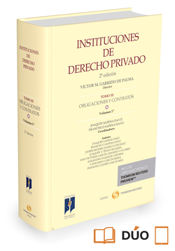 INSTITUCIONES DE DERECHO PRIVADO. TOMO III OBLIGACIONES Y CONTRATOS. VOLUMEN 1º (PAPEL + E-BOOK)