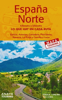 Mapa de carreteras España Norte 1:340.000 - (desplegable)