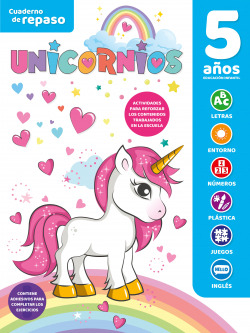 CUADERNO DE REPASO TEMÁTICO LUMINISCENTE 5 AÑOS UNICORNIOS