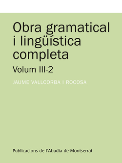 OBRA GRAMATICAL I LINGÜISTICA COMPLETA III-2